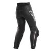 Dainese DELTA 3 LADY dámské kožené kalhoty černé/bílé vel.38